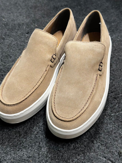 BEIGE SUEDE LEATHER LOAFER