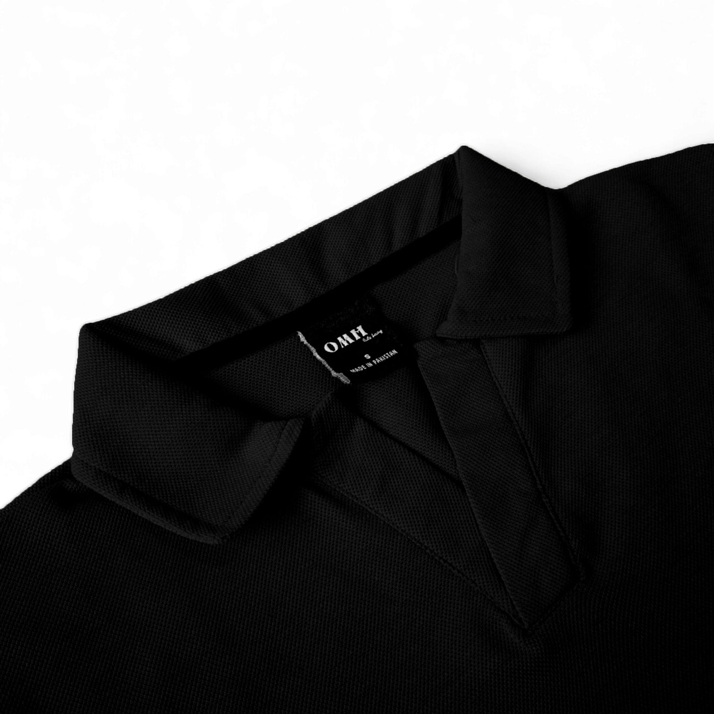 BLACK JOHNNY COLLAR POLO