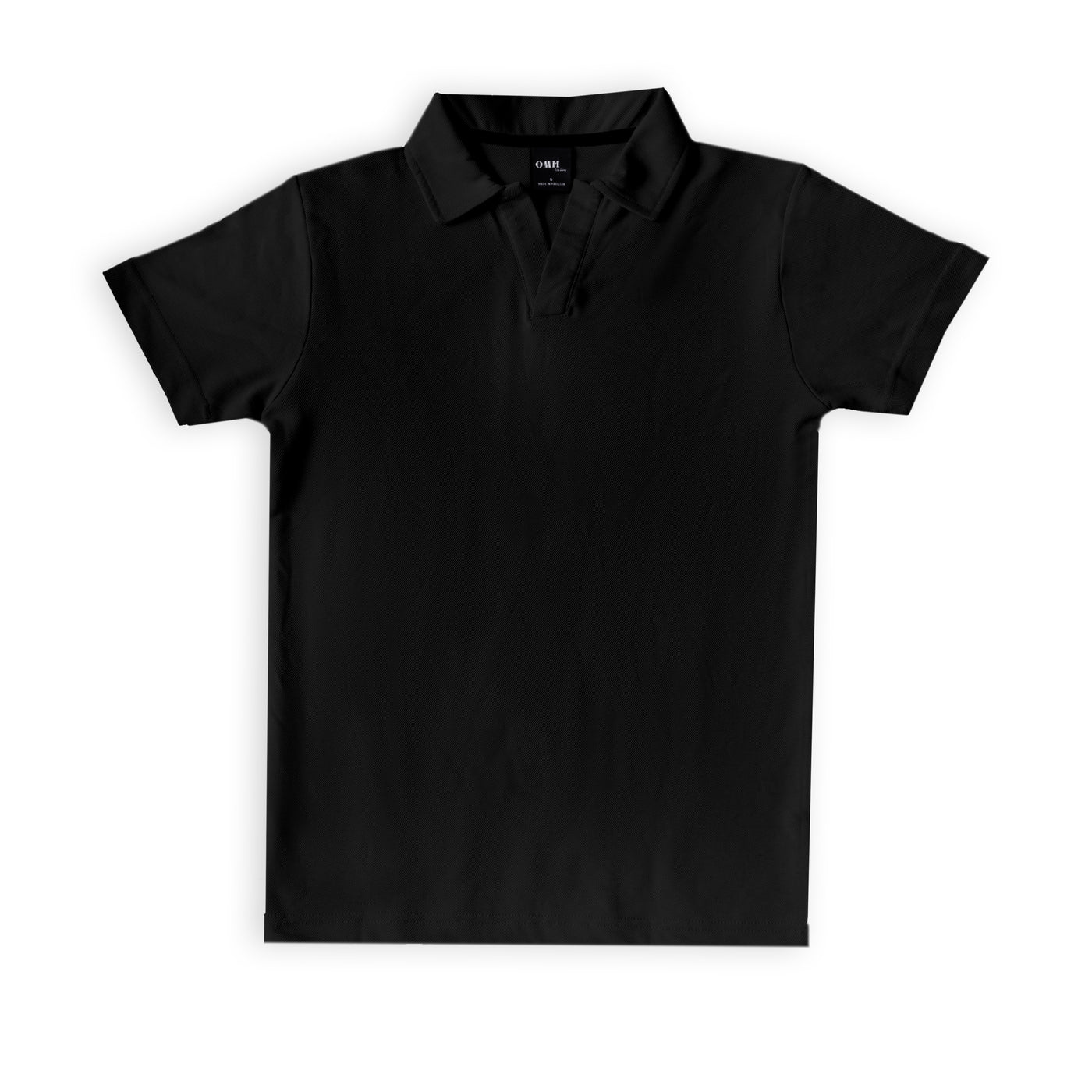 BLACK JOHNNY COLLAR POLO